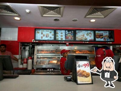 The interior of KFC