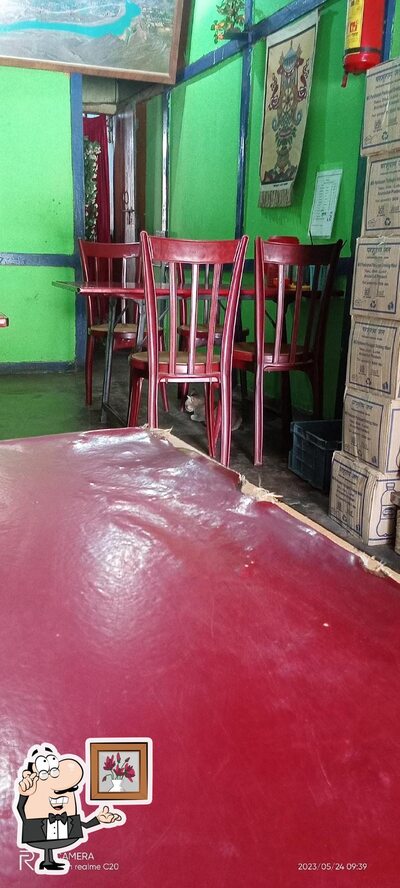 Take a seat at one of the tables at Lhasa Restaurant