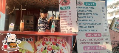 Taste one of the burgers served at 30Rs. Me Pizza