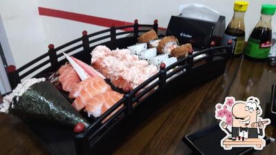 Sushi é um popular cozinha originário do Japão