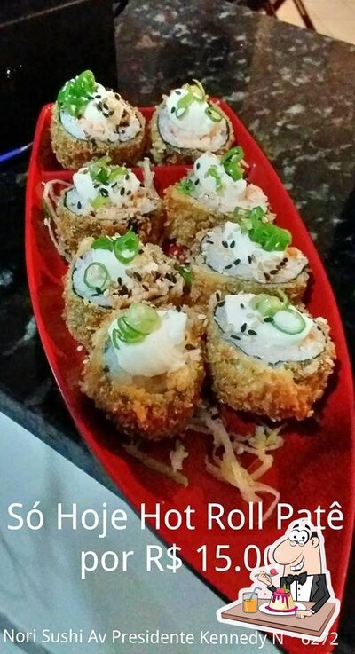 Nori Sushi e Restaurante provê uma gama de sobremesas