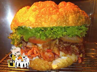 Comida em Big lanches gourmet