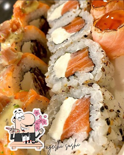 Sushi é um famoso refeição originário do Japão