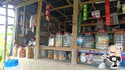Take a seat at one of the tables at Tea stall