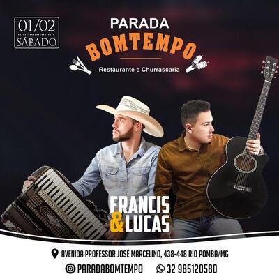 A publicidade mostra informações sobre o Parada Bom Tempo