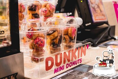 Não esqueça de experimentar uma sobremesa no Dunkin' Donuts