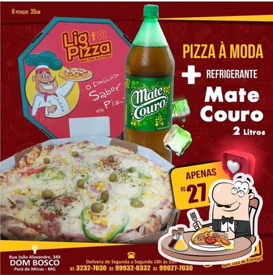 No Lig Pizza, você pode degustar pizza