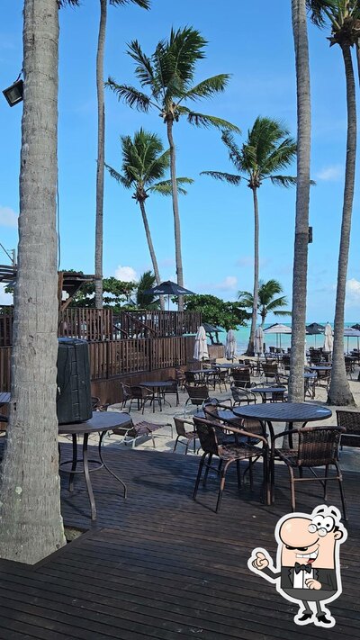 O interior do Corais Gunga Beach Club