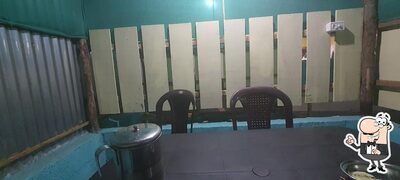 Take a seat at one of the tables at MS Dhaba
