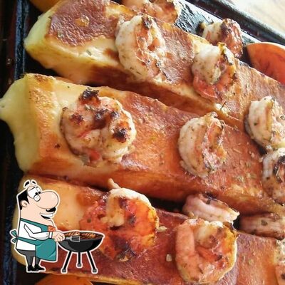 Refeições de carne são servidos no Sunset Beach