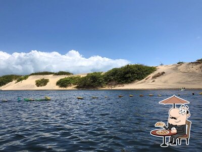 Desfrute da vista da área externa do Barraca O PADIM