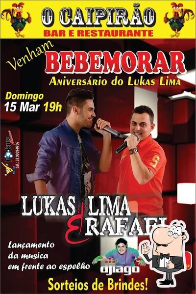 A publicidade apresenta informações sobre o Caipirao