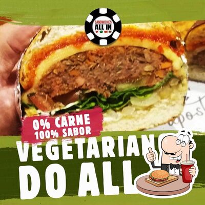 Consiga um hambúrguer no All In Sandwiches