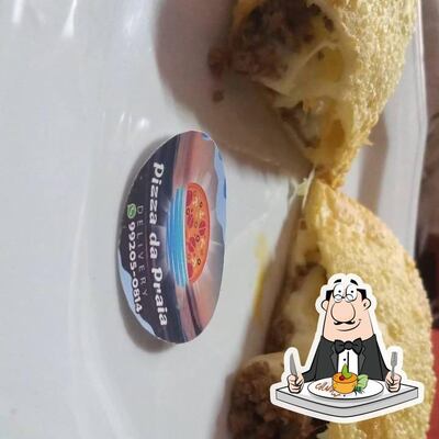 Platos en Pizza da praia