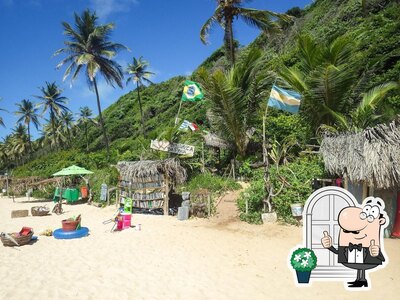Desfrute da vista da área externa do 4:20 Beach Bar