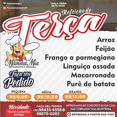 Leia as informações sobre o Restaurante e Pizzaria Mamma Mia