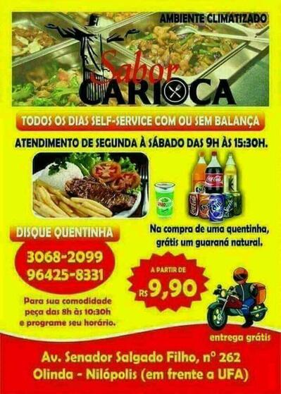 Leia as informações sobre o Sabor carioca