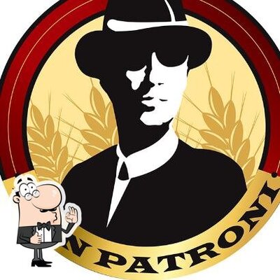 A representação gráfica da marca do Patroni Pizza