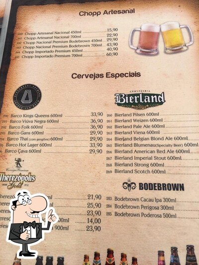 Você pode pedir uma bebida do menu