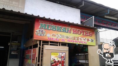 Enjoy the view at the outside area of Muskhan Hotel