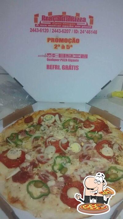 Escolha pizza no Praça Da Pizza