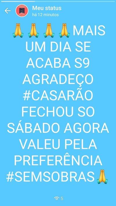 A publicidade mostra informações sobre o Restaurante Casarão_aluminio