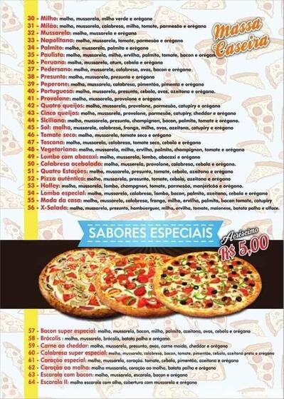 A publicidade apresenta informações sobre o Pizzaria Zero Grau