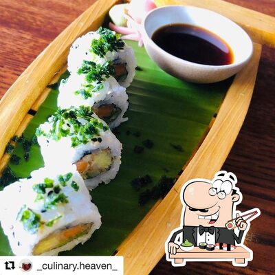 Sushi rolls are served at The Fatty Bao