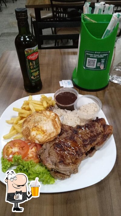 Você pode pedir uma bebida do menu