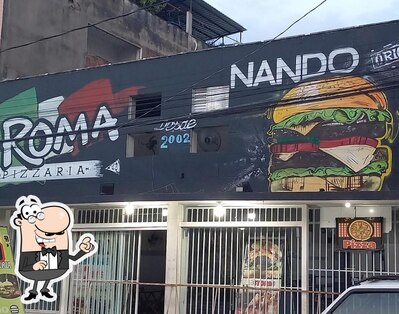 Veja imagens do exterior do ROMA pizzaria