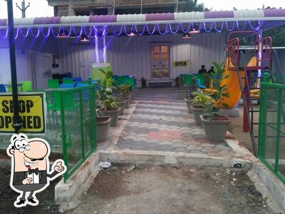 You can get some fresh air at the outside area of Food Hub