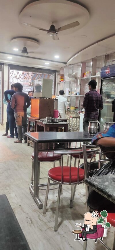 The interior of R K Sweets and Chat Corner