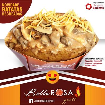 A publicidade apresenta informações sobre o Bella Rosa
