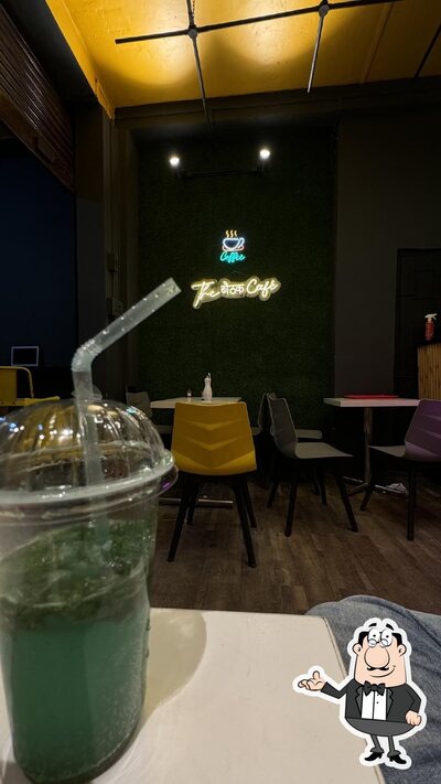 The interior of The बैठक Cafe