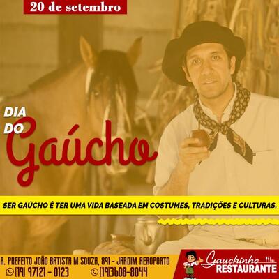 Aqui está a publicidade do Gauchinho Restaurante