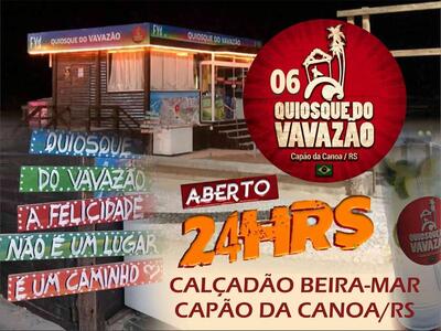 Olhe as informações sobre o Quiosque Vavazão