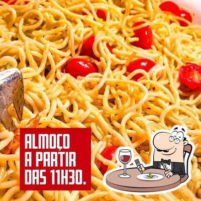 Comida em Chef's Pizza