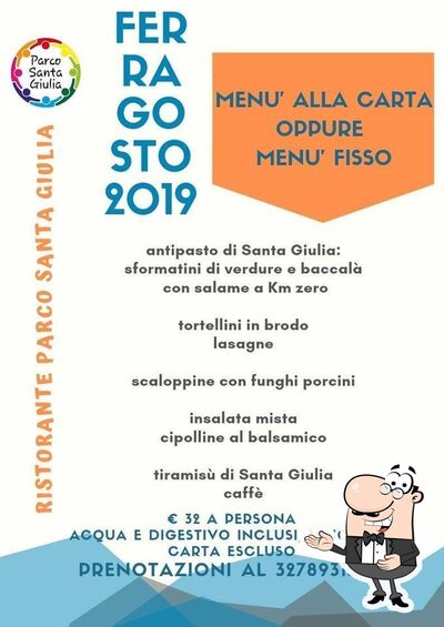 La pubblicità mostra le informazioni su Parco Santa Giulia Ristorante