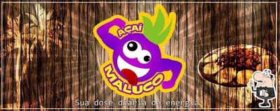 A representação gráfica da marca do açaí beach