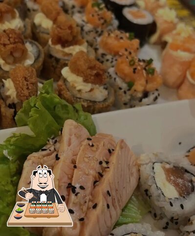 Experimente diferentes opções de sushi