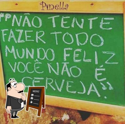 O Butiquim E Choperia Tudo Nosso apresenta um menu de quadro negro