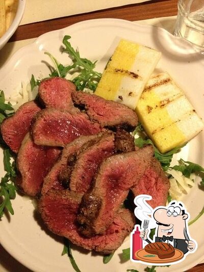 Curiosa tra l'ampia selezione di pasti a base di carne
