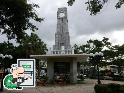 O exterior do Cafeteria Coluna da Hora