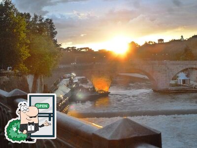 La parte esterna è una caratteristica importante di Bacco in Tevere