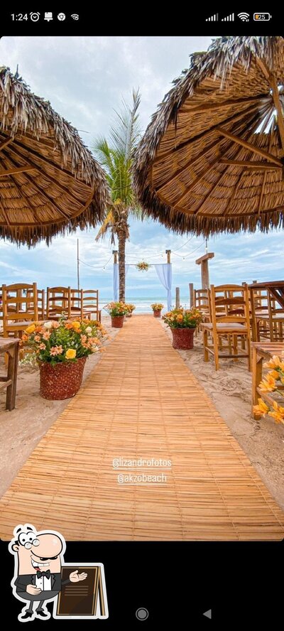 O exterior do Restaurante Akzo Beach