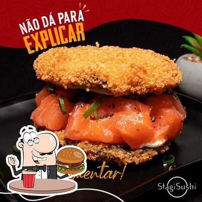 Os hambúrgueres do Stagi Sushi Resende RJ irão satisfazer uma variedade de gostos