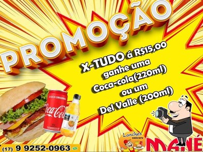 Aqui está a publicidade do MANÉ General Lanches General Salgado SP