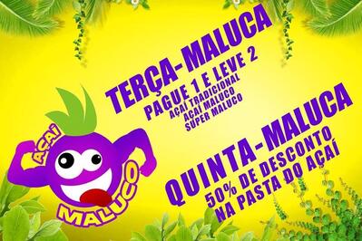 Aqui está a publicidade do açaí beach