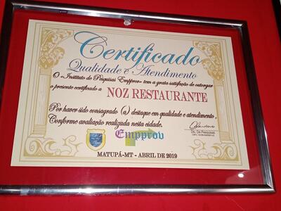 O Noz Restaurante tem seu próprio respresentação visual