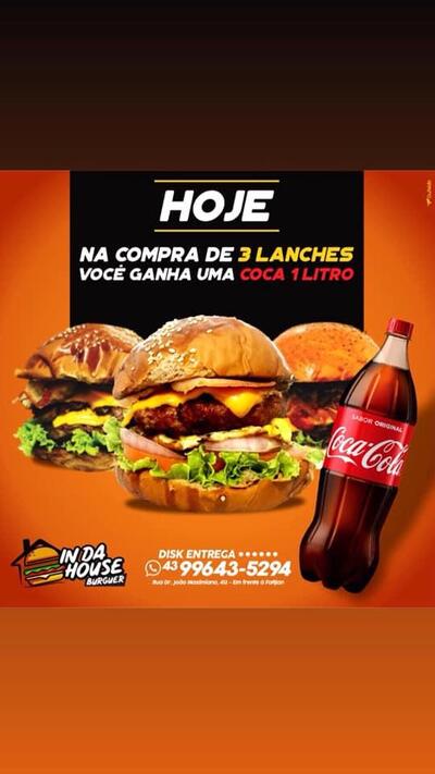 Aqui está a publicidade do In da House Jandaia do Sul PR